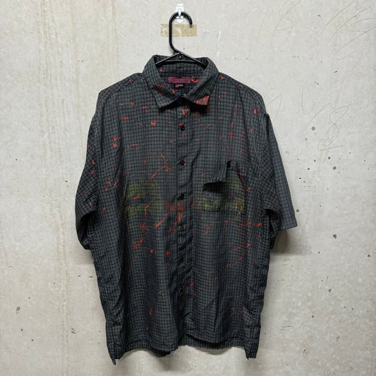 Bloody death button up